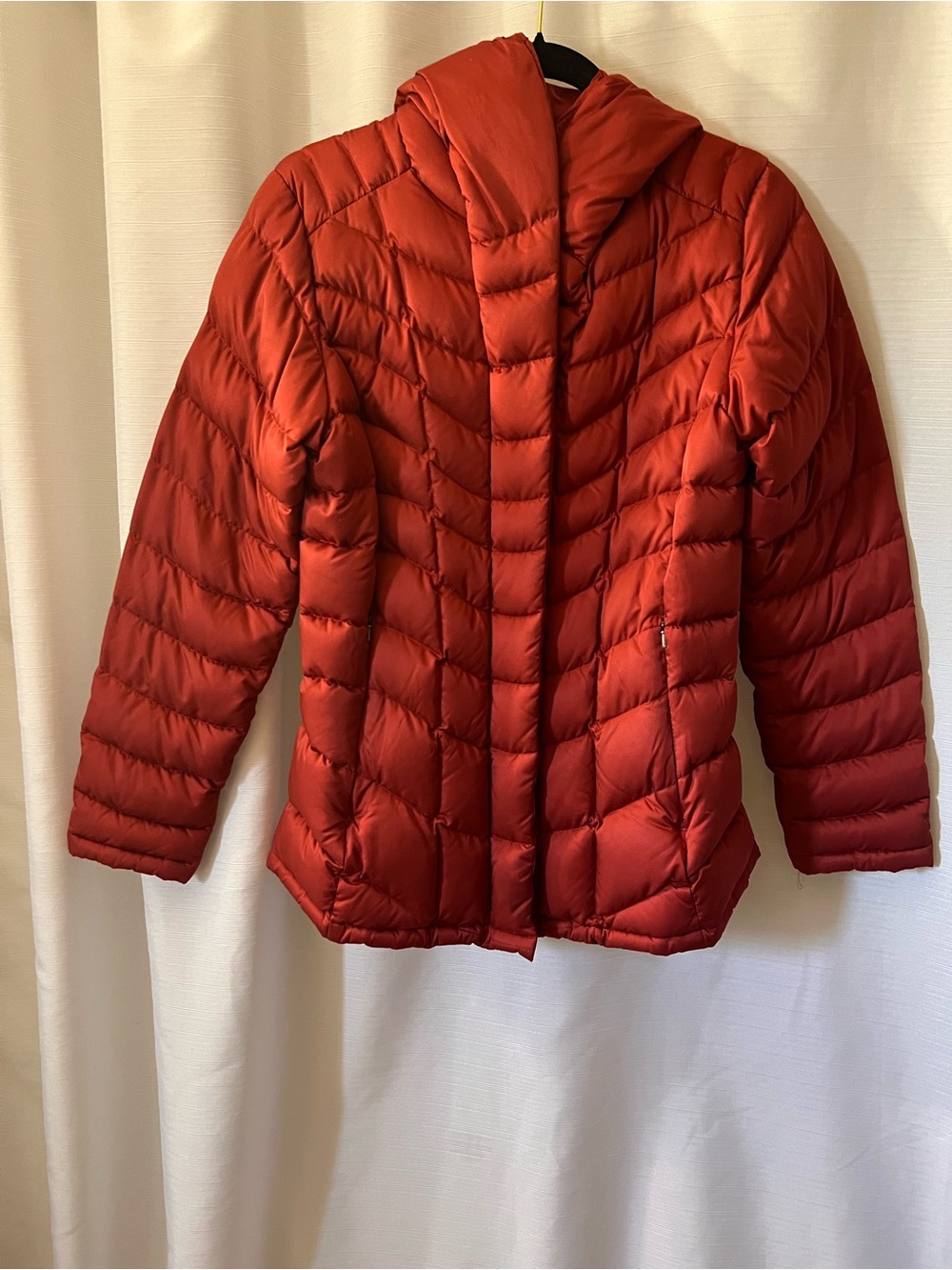 Patagonia Women's Hooded Quilted Puffer Jacket - Orange